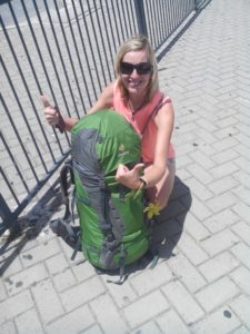 backpacker rucksack
